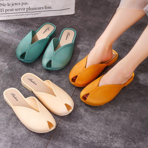 slippers female 2019 outside wear low with baotou sandals female flat bottom chic sandals women's shoes chao, Black
slippers female 2019 outside wear low with baotou sandals female flat bottom chic sandals women's shoes chao, Black