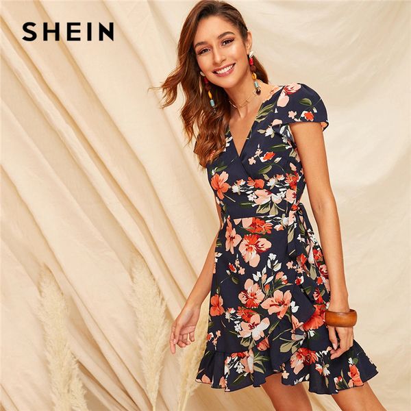 shein boho multicolor floral print ruffle hem self tie wrap summer dress women high waist fit and flare a line elegant dresses, Black;gray
shein boho multicolor floral print ruffle hem self tie wrap summer dress women high waist fit and flare a line elegant dresses, Black;gray