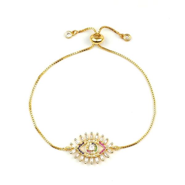 charm bracelets evil eye jewellery rainbow bracelet tennis summer women jewelry snake chain adjustible for pulsera arcoiris, Golden;silver
charm bracelets evil eye jewellery rainbow bracelet tennis summer women jewelry snake chain adjustible for pulsera arcoiris, Golden;silver