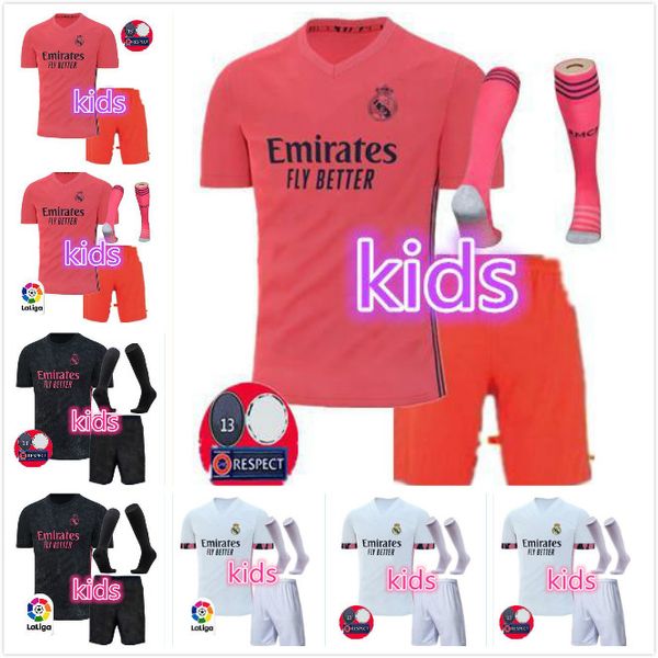 kids kit 20 21 real madrid soccer jerseys 2020 2021 hazard benzema modric isco asensio camiseta de futbol football shirts kit+socks, Black
kids kit 20 21 real madrid soccer jerseys 2020 2021 hazard benzema modric isco asensio camiseta de futbol football shirts kit+socks, Black