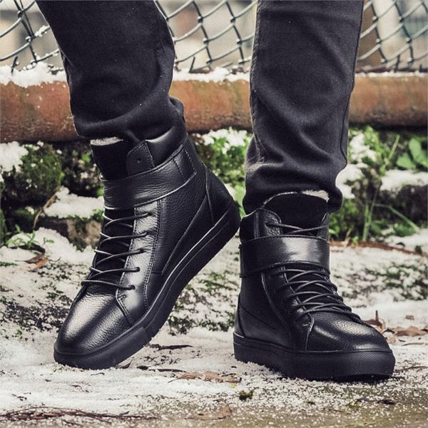 Black Leather Boots Men Casual Shoes Autumn Winter 2 Styles Ankle High Shoes Man Fashion Footwear
Black Leather Boots Men Casual Shoes Autumn Winter 2 Styles Ankle High Shoes Man Fashion Footwear