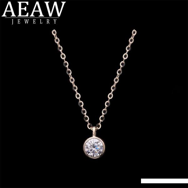 aeaw 1.0ct 6.5mm vvs1 def round cut 14k white gold moissanite pendant with 14k gold chain necklace for women in fine jewelry, Silver
aeaw 1.0ct 6.5mm vvs1 def round cut 14k white gold moissanite pendant with 14k gold chain necklace for women in fine jewelry, Silver
