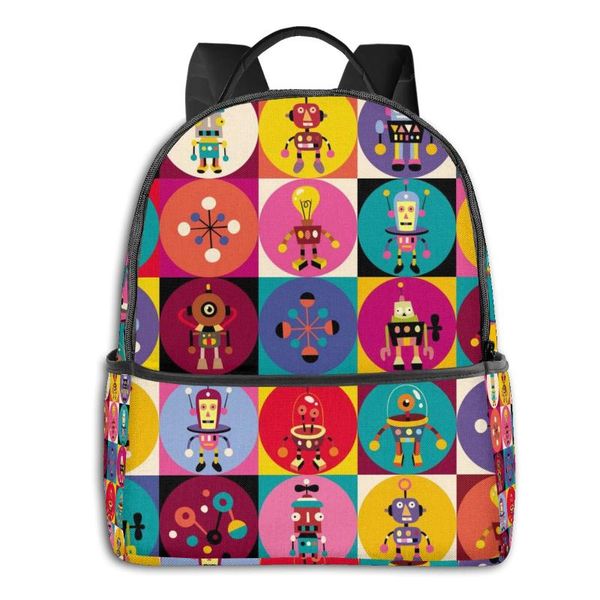 backpack school bags for teenage cute robots pattern travel bags style back pack korean cute backpack 
backpack school bags for teenage cute robots pattern travel bags style back pack korean cute backpack
