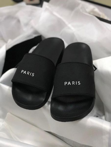 men designer slides paris slippers women sandals flip flops leather sandals men slides girls sandals with dust bag sz us 11, Black
men designer slides paris slippers women sandals flip flops leather sandals men slides girls sandals with dust bag sz us 11, Black