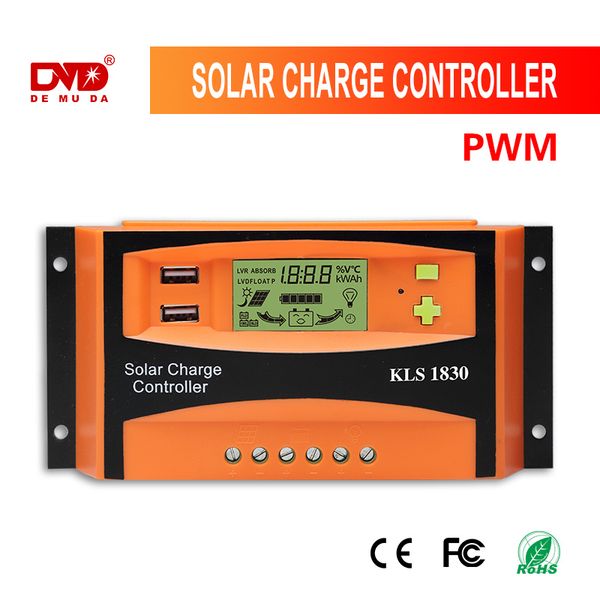 pwm 30a controller regulator stablely solar-panel auto dual 24v 12v lcd output 
pwm 30a controller regulator stablely solar-panel auto dual 24v 12v lcd output