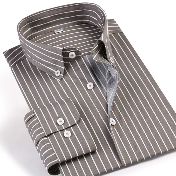 caiziyijia 2020 men's long sleeve fine line striped dress shirt comfortable standard-fit button down smart casual shirts, White;black
caiziyijia 2020 men's long sleeve fine line striped dress shirt comfortable standard-fit button down smart casual shirts, White;black