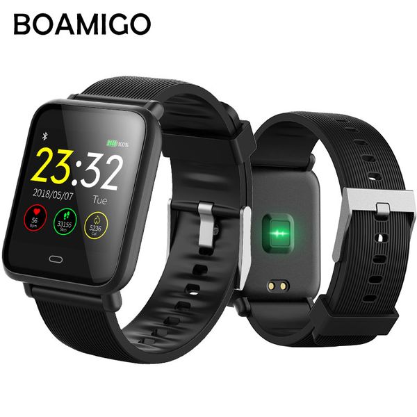 boamigo b9 bluetooth smart watch heart rate oled sports bracelet message phone call remind sleep monitor for ios android 2019, Slivery;brown
boamigo b9 bluetooth smart watch heart rate oled sports bracelet message phone call remind sleep monitor for ios android 2019, Slivery;brown