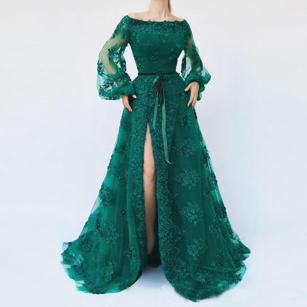 Hunter Green Lace Beaded 2019 African Evening Dresses Long Sleeves High Split Prom Dresses Sexy Formal Party Bridesmaid Gowns
Hunter Green Lace Beaded 2019 African Evening Dresses Long Sleeves High Split Prom Dresses Sexy Formal Party Bridesmaid Gowns