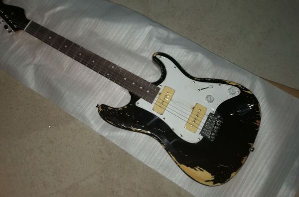 black retro guitar rosewood fingerboard white shield light yellow pickup can be customized as required electric guitar ing
black retro guitar rosewood fingerboard white shield light yellow pickup can be customized as required electric guitar ing