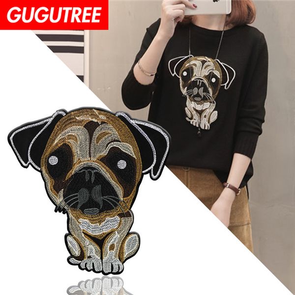 gugutree embroidery big dogs patch animal cartoon patches badges applique patches for clothing dxl-59, Black
gugutree embroidery big dogs patch animal cartoon patches badges applique patches for clothing dxl-59, Black