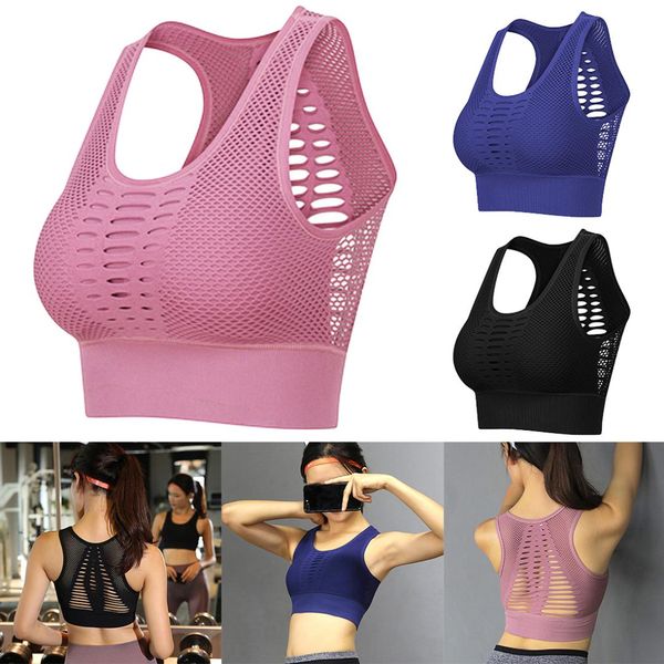 new women hollow out high impact sports bra mesh back workout yoga bra gym fitness running brassiere sport, White;black
new women hollow out high impact sports bra mesh back workout yoga bra gym fitness running brassiere sport, White;black