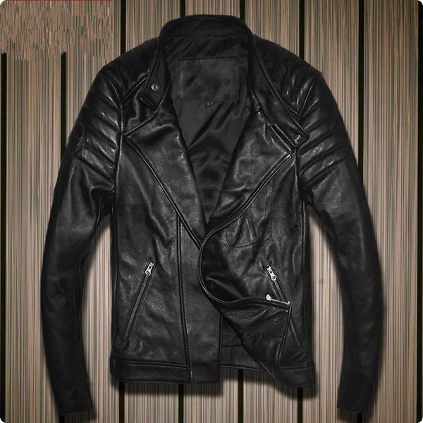 мотоцикл мужского натуральной кожи пальто мужчина тонкого стенд воротник zipper корова 100% натуральной кожа короткой одежда jaqueta de cour, Black
мотоцикл мужского натуральной кожи пальто мужчина тонкого стенд воротник zipper корова 100% натуральной кожа короткой одежда jaqueta de cour, Black
