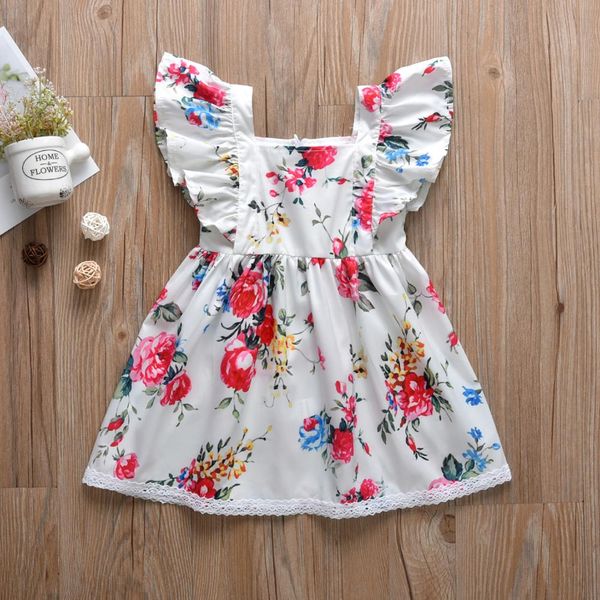 infant kid baby girl flower flutter sleeve floral print short mini lace cute dress outfit summer toddler newborn clothes, Red;yellow
infant kid baby girl flower flutter sleeve floral print short mini lace cute dress outfit summer toddler newborn clothes, Red;yellow