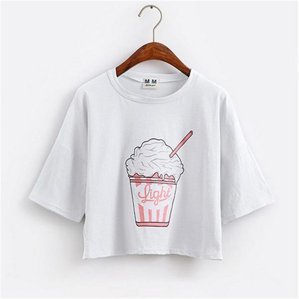 o-neck new summer new harajuku women t shirt ice cream korean style cotton loose crop kawaii t -shirt female tee trend, White
o-neck new summer new harajuku women t shirt ice cream korean style cotton loose crop kawaii t -shirt female tee trend, White