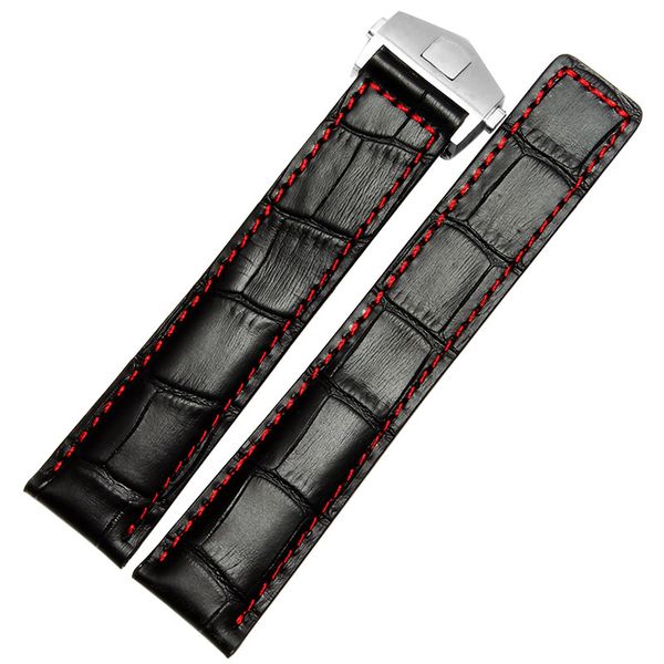 watchband 22mm black brown crocodile lines genuine leather watch band strap stainless steel deployment buckle+tool+freight
watchband 22mm black brown crocodile lines genuine leather watch band strap stainless steel deployment buckle+tool+freight