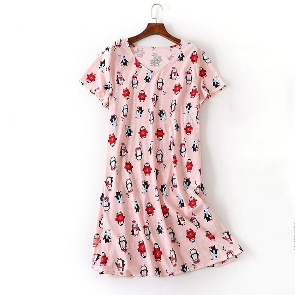 2019 лето женские повседневный мультфильм nighty дамы платье 100% хлопок nightgown женщины с коротким рукавом круглый воротник плюс размер н, Black;red
2019 лето женские повседневный мультфильм nighty дамы платье 100% хлопок nightgown женщины с коротким рукавом круглый воротник плюс размер н, Black;red