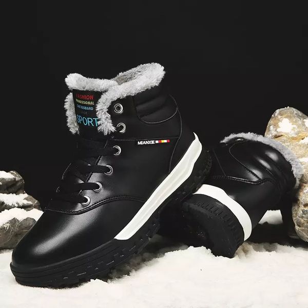men winter hiking shoes waterproof leather climbing mountain shoes warm fur outdoor sneakers big size 39-48 trekking snow boots
men winter hiking shoes waterproof leather climbing mountain shoes warm fur outdoor sneakers big size 39-48 trekking snow boots