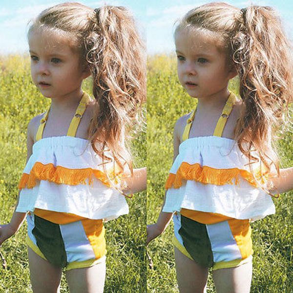 emmababy 2019 fashion baby girls clothing set children baby girl lace veat +striped shorts culottes 2pcs suit outfits set, White
emmababy 2019 fashion baby girls clothing set children baby girl lace veat +striped shorts culottes 2pcs suit outfits set, White