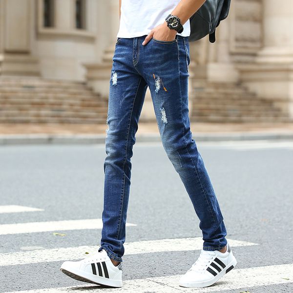 men fashion hip hop skinny jeans ripped high street jeans for men casual stretch patchwork straight pants plus size, Blue
men fashion hip hop skinny jeans ripped high street jeans for men casual stretch patchwork straight pants plus size, Blue