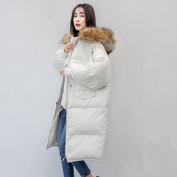 2019 winter 90% white content down coat women fashion snow parkas long winterproof jacket 066, Black
2019 winter 90% white content down coat women fashion snow parkas long winterproof jacket 066, Black
