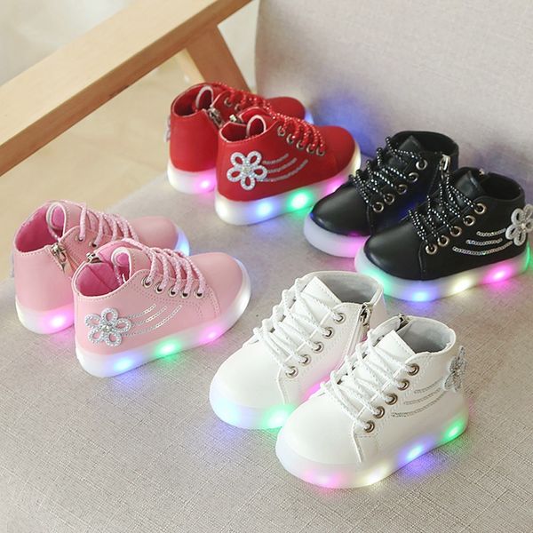 children baby girls led shoes floral crystal led light luminous running sport boots shoes sapato infantil #g, Black;grey
children baby girls led shoes floral crystal led light luminous running sport boots shoes sapato infantil #g, Black;grey