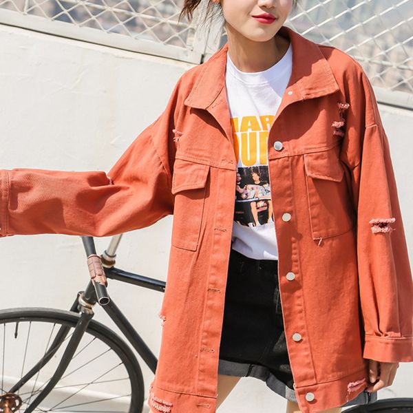 ripped hole women denim jackets 2020 spring oversize letter white yellow casual female jacket coat chic jacket for girls, Black;brown
ripped hole women denim jackets 2020 spring oversize letter white yellow casual female jacket coat chic jacket for girls, Black;brown