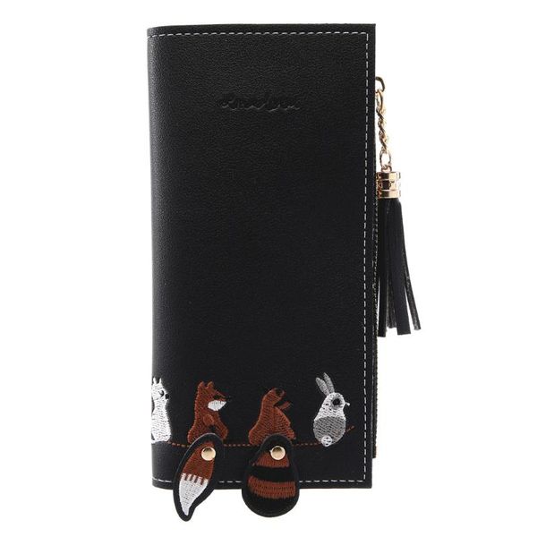 women cat long wallet tassel coin purse card holders handbag package grand porte monnaie femme passport cover wallet new*23, Red;black
women cat long wallet tassel coin purse card holders handbag package grand porte monnaie femme passport cover wallet new*23, Red;black