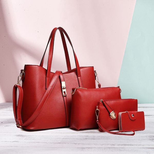 2020 fashion new three piece set of mother and son bag, one shoulder slant straddle bag
2020 fashion new three piece set of mother and son bag, one shoulder slant straddle bag