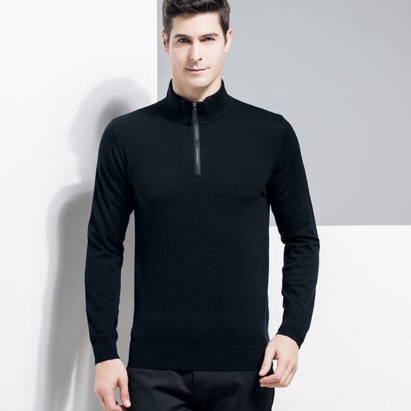 grevol new arrival men's pullover half high collar sweaters winter zipper wool sweaters man casual knitwear 8017, White;black
grevol new arrival men's pullover half high collar sweaters winter zipper wool sweaters man casual knitwear 8017, White;black