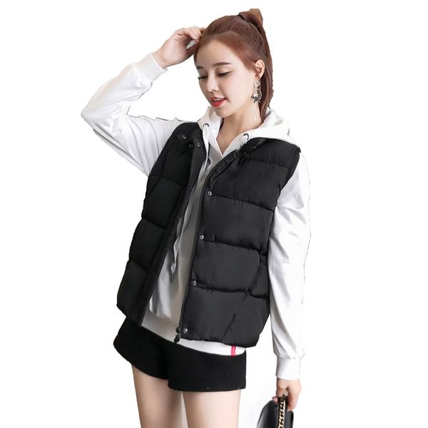 fashion light down jacket vest jacket women 2019 autumn dark buckle white black slim cotton suit korean shirt vest xxl coat
fashion light down jacket vest jacket women 2019 autumn dark buckle white black slim cotton suit korean shirt vest xxl coat