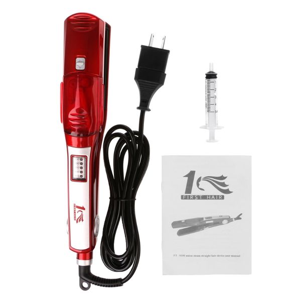 2018 professional electric hair straightening brush styling tool steam hair straightener comb brush flat iron ceramic iron, Black
2018 professional electric hair straightening brush styling tool steam hair straightener comb brush flat iron ceramic iron, Black
