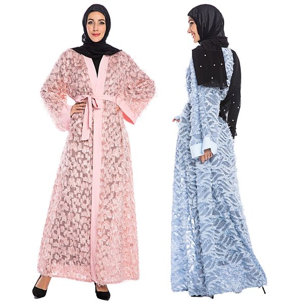 luxury muslim tassel abaya full dress for women islamic clothing s-2xl middle east evening party abaya dress, Red 
luxury muslim tassel abaya full dress for women islamic clothing s-2xl middle east evening party abaya dress, Red