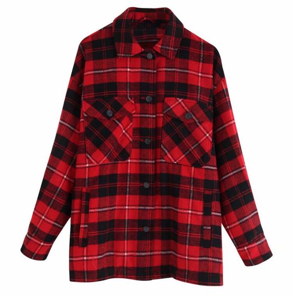 wholesale designer women coat vintage stylish pockets oversized plaid jacket coat women fashion lapel collar loose streetwear xs- available, Black;brown
wholesale designer women coat vintage stylish pockets oversized plaid jacket coat women fashion lapel collar loose streetwear xs- available, Black;brown