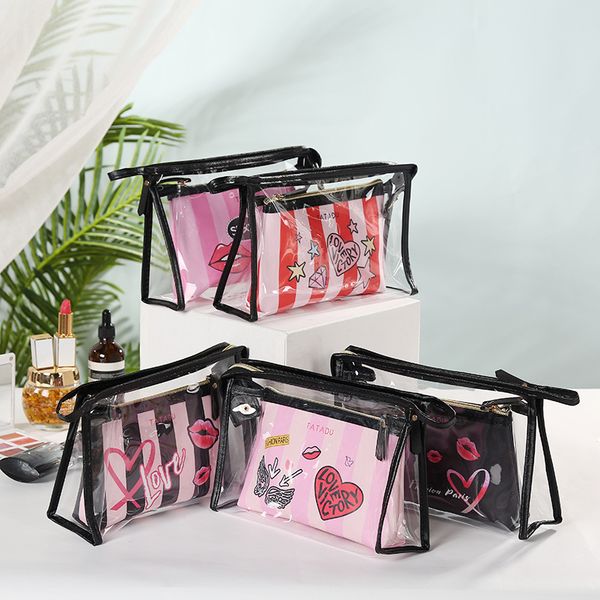 2pcs/set newarrive transparent cosmetic bag women necessaire make up bag travel waterproof portable makeup toiletry kits pvc
2pcs/set newarrive transparent cosmetic bag women necessaire make up bag travel waterproof portable makeup toiletry kits pvc