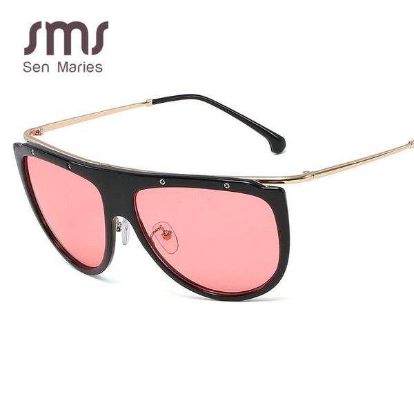 men sunglasses oversized women siamese rivet metal frames vintage sun glasses red black clear lens female eyewear uv400 glasses ch01, Blue
men sunglasses oversized women siamese rivet metal frames vintage sun glasses red black clear lens female eyewear uv400 glasses ch01, Blue
