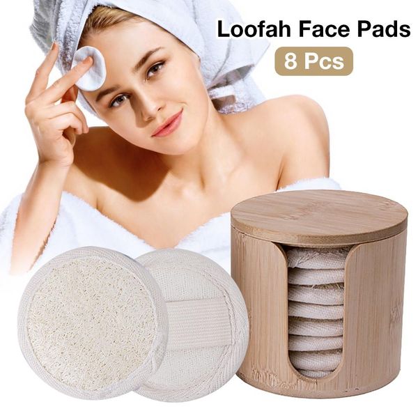 8 packs exfoliating cleansing scrubber washable cotton reusable make up remover pad natial 100% loofah face cleanser
8 packs exfoliating cleansing scrubber washable cotton reusable make up remover pad natial 100% loofah face cleanser