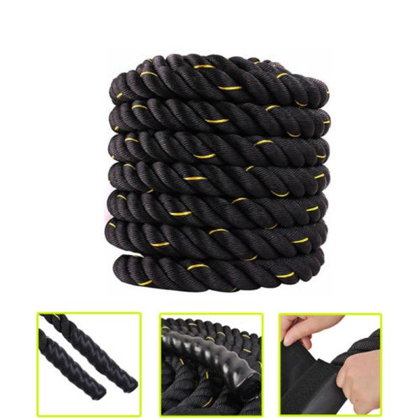 30ft fitness battle rope weighted nautical twisted gym climbing rope exercise workout equipment ship from usa
30ft fitness battle rope weighted nautical twisted gym climbing rope exercise workout equipment ship from usa