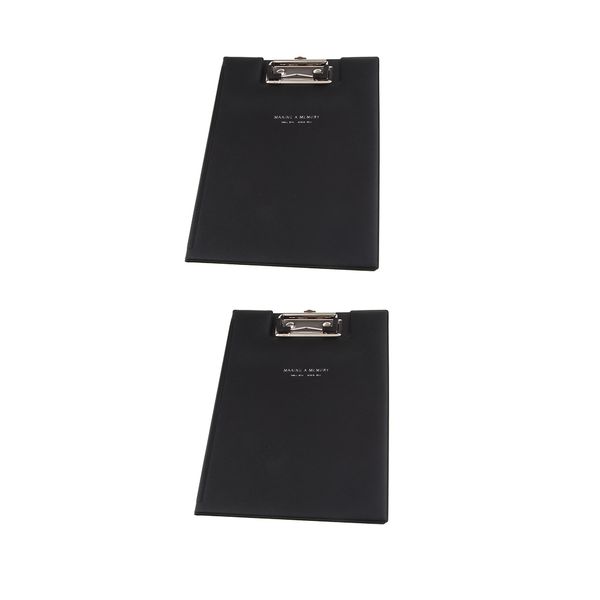 2pcs pu leather a5 clipboard writing pad document organizer with 1 clear inner tray (black
2pcs pu leather a5 clipboard writing pad document organizer with 1 clear inner tray (black