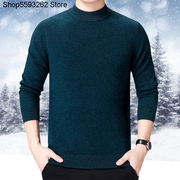 thick cashmere sweater male 2020 season pure wool round neck knitting shirt slim fit backing keep warm sweater male, White;black
thick cashmere sweater male 2020 season pure wool round neck knitting shirt slim fit backing keep warm sweater male, White;black