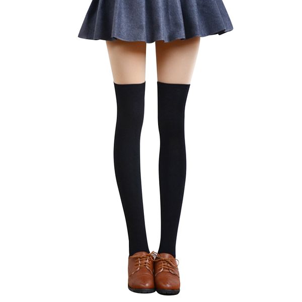 2019 spring autumn new womens long socks striped thigh high socks cotton over the knee solid color boot stock, Black
2019 spring autumn new womens long socks striped thigh high socks cotton over the knee solid color boot stock, Black