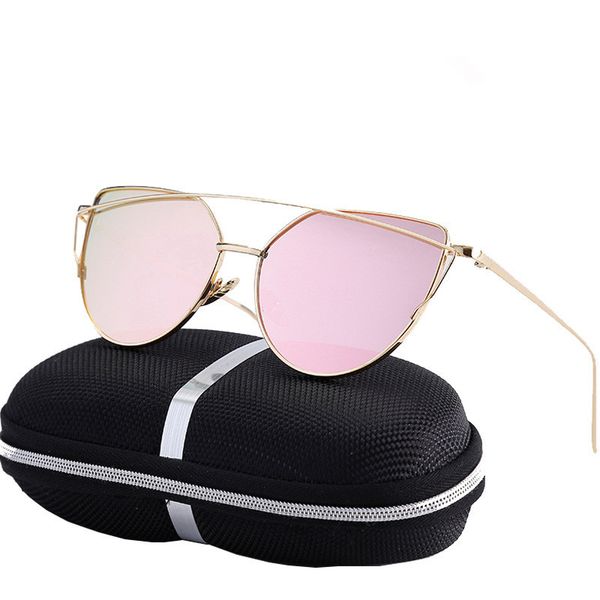 2018 fashion vintage ladies cat eye sunglasses women men brand rose gold twin-beam mirror sun glasses for female, White;black
2018 fashion vintage ladies cat eye sunglasses women men brand rose gold twin-beam mirror sun glasses for female, White;black