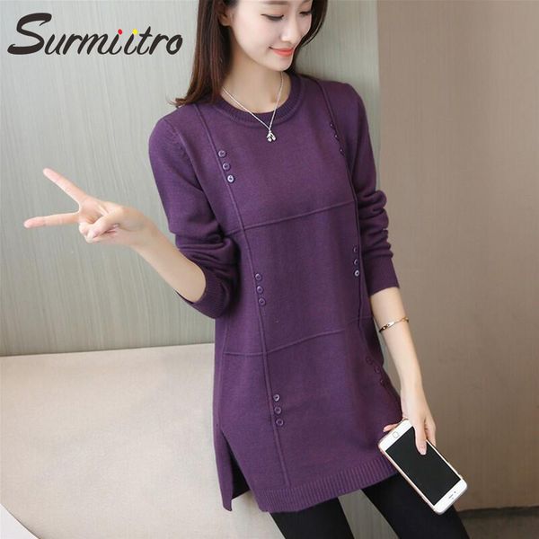 surmiitro knitted long sweater women for autumn winter 2019 button korean ladies tricot long sleeve jumper and pullover female, White;black
surmiitro knitted long sweater women for autumn winter 2019 button korean ladies tricot long sleeve jumper and pullover female, White;black