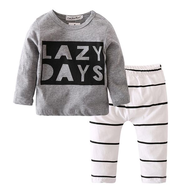 kids baby boys set letter print comfortable shirt+striped simple concise pants trouser set newest, White
kids baby boys set letter print comfortable shirt+striped simple concise pants trouser set newest, White
