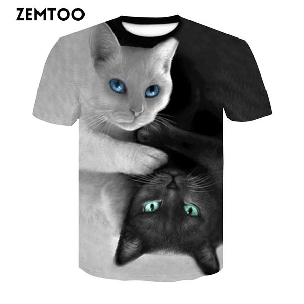 3d t shirt animal cat hip hop rock personality creative summer o-neck tee shirts, White;black
3d t shirt animal cat hip hop rock personality creative summer o-neck tee shirts, White;black