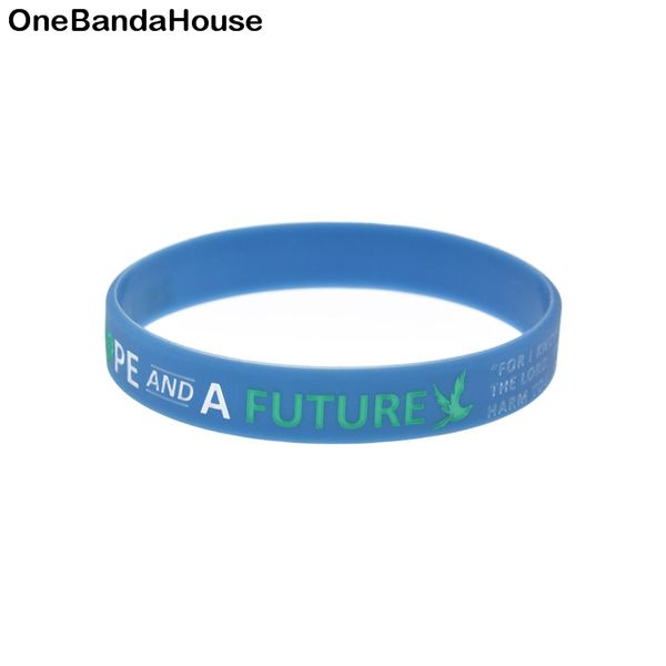100pcs jesus silicone rubber bracelet jeremiah 29:11 hope and a future religious faith gift blue, Black
100pcs jesus silicone rubber bracelet jeremiah 29:11 hope and a future religious faith gift blue, Black