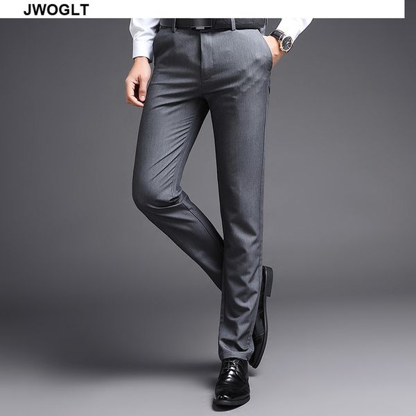 men's suits & blazers spring autumn fashion business casual long pants black suit male elastic straight slim fit formal trousers, White;black
men's suits & blazers spring autumn fashion business casual long pants black suit male elastic straight slim fit formal trousers, White;black