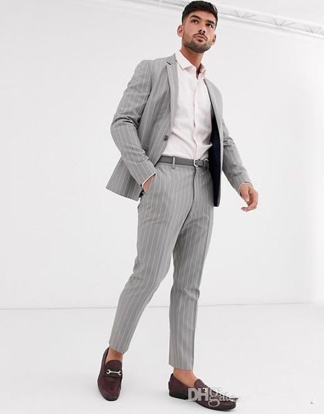 2020 two pieces fashion beach pinstripe men's wedding bridegroom suits one button peaked lapel formal groom wear tuxedos(jacket+pants), Black;gray
2020 two pieces fashion beach pinstripe men's wedding bridegroom suits one button peaked lapel formal groom wear tuxedos(jacket+pants), Black;gray