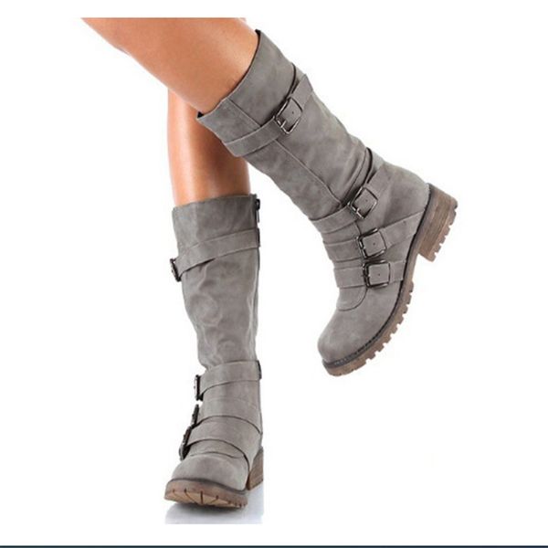 fashion women buckle boots spring winter mid-calf heels suede comfort square chunky boots coturno feminino, Black
fashion women buckle boots spring winter mid-calf heels suede comfort square chunky boots coturno feminino, Black