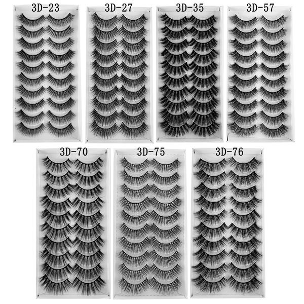 10 pairs makeup natural 3d volume mink false eyelashes curl cross long thick mink lashes soft handmade eye lashes extension tool
10 pairs makeup natural 3d volume mink false eyelashes curl cross long thick mink lashes soft handmade eye lashes extension tool