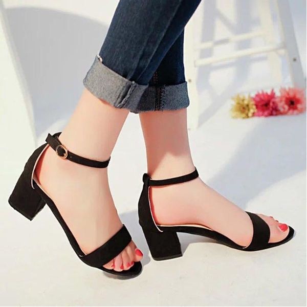 summer shoes women block heels ankle stap sandals leisure office lady mid heel flock shoes woman sandalias 2020 black gray beige
summer shoes women block heels ankle stap sandals leisure office lady mid heel flock shoes woman sandalias 2020 black gray beige
